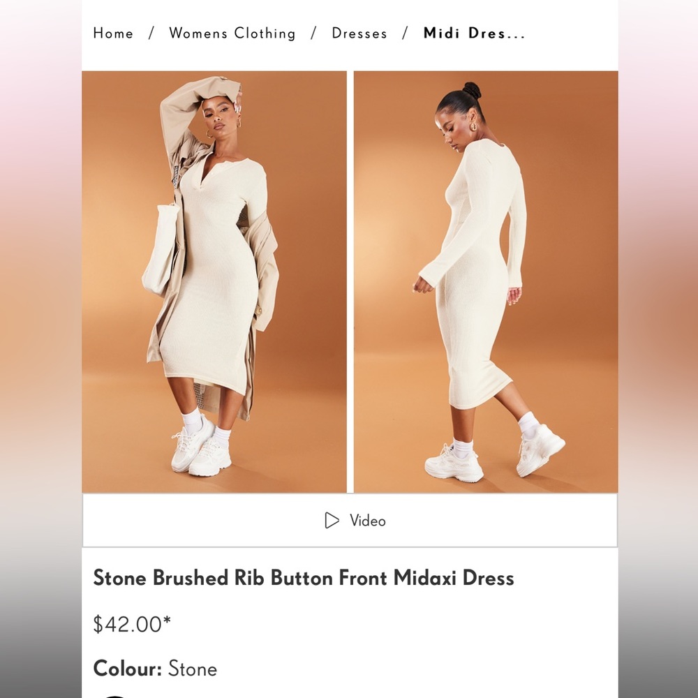 New with tags rib maxi dress